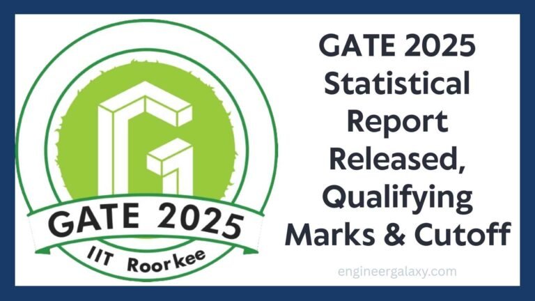 GATE 2025 Statistical Report Released, Qualifying Marks & Cutoff