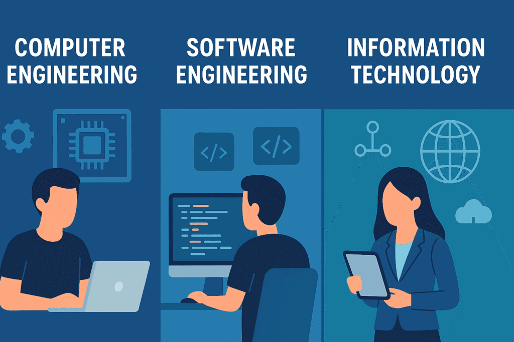 Computer Engineering vs Software Engineering vs Information Technology