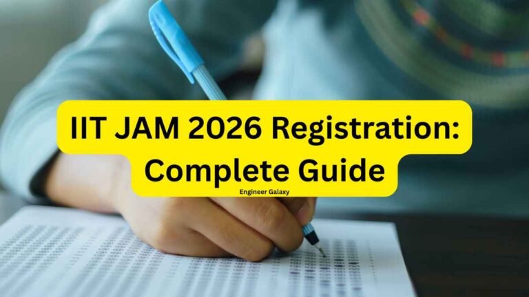 IIT JAM 2026 Registration: Complete Guide