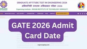 GATE 2026 Admit Card Date: 2 Jan Release