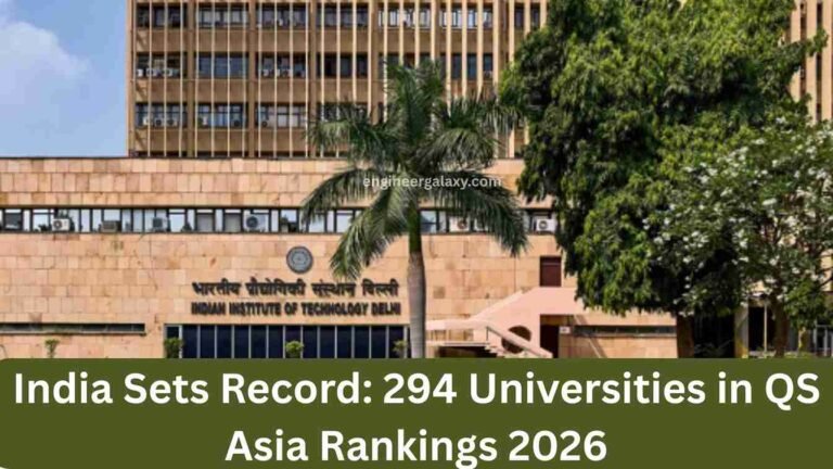 India Sets Record: 294 Universities in QS Asia Rankings 2026