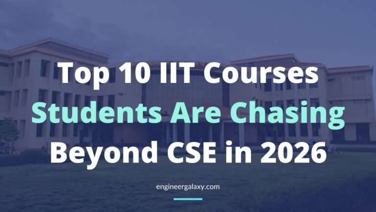 Top 10 IIT Courses Students Are Chasing Beyond CSE in 2026