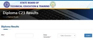 AP SBTET Results C23 3rd Semester