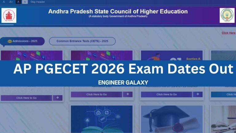 AP PGECET 2026 Exam Dates Out: April 29-May 2 by APSCHE