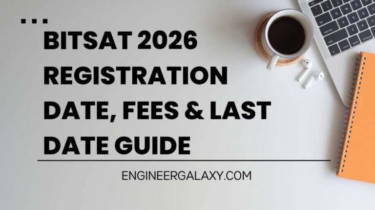 BITSAT 2026 Registration Date, Fees & Last Date Guide