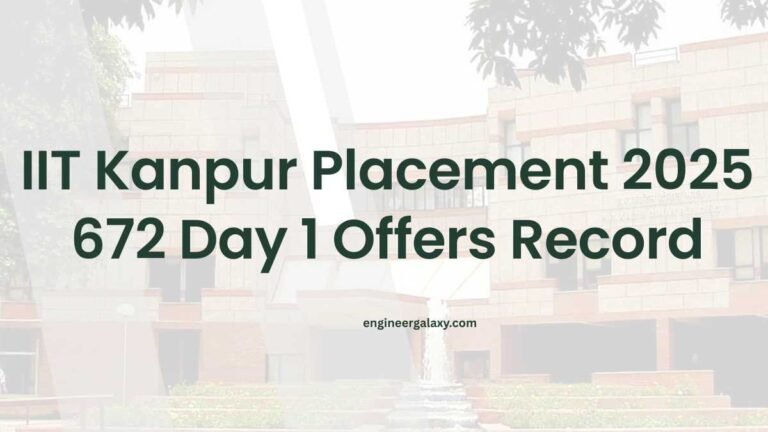 IIT Kanpur Placement 2025: 672 Day 1 Offers Record