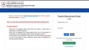 NIT Warangal Faculty Recruitment 2025- Complete Guide to Apply Online and Eligibility Details