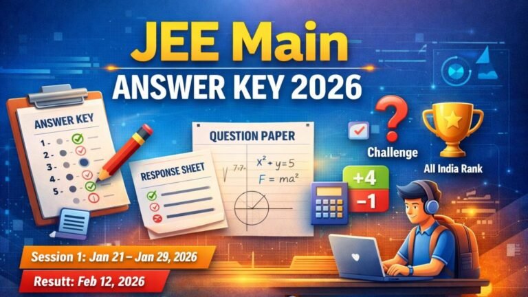 JEE Main Answer Key 2026: Release Date, Response Sheet, Question Papers & Objection Details